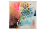 Untitled by Dia Khuza'E, mixed media on canvas, offered Mar 2022
