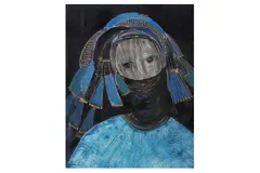 Untitled by Nadira Azzouz, Mixed media on canvas /, offered Mar 2022