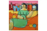 Untitled by Mohammed Hamdan, oil on canvas, offered Mar 2022