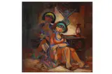 Untitled by Shakir Al-Alousi, oil on canvas, offered Mar 2022