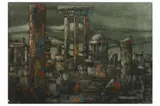 Untitled by Haidar Hamaoui, mixed media on canvas, offered Mar 2022