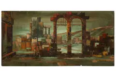 Untitled by Haidar Hamaoui, oil on canvas, offered Mar 2022