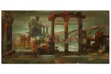 Untitled by Haidar Hamaoui, oil on canvas, offered Mar 2022