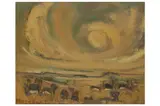 Untitled by Frans Claerhout, oil on board, offered Mar 2022