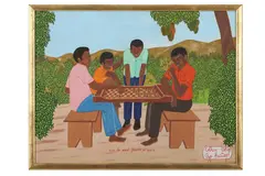 Untitled by Othon Obin, oil on board, offered Mar 2022