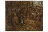 Untitled by Joseph Thors, oil on board, offered Mar 2022