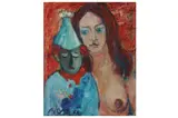 Untitled by Raya Sorkine, oil on canvas, offered Mar 2022