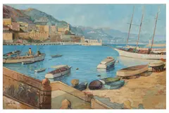 Untitled by Gabriel Deschamps, oil on canvas, offered Mar 2022