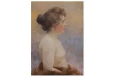 Untitled by Alfred Philippe Roll, pastel, offered Mar 2022