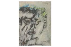 Untitled by Jean David, oil on paper, offered Mar 2022