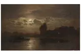 Untitled by Louis Douzette, oil on panel, offered Mar 2022