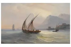 Untitled by Auguste Jugulet, oil on panel, offered Mar 2022