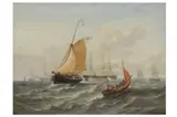 Untitled by William Adolphus Knell, oil on canvas, offered Mar 2022