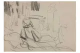 Dbe ra rws (british 1877-1970) by Laura Knight, pencil, offered Mar 2022