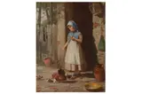 Untitled by J.O. Banks, oil on panel, offered Mar 2022