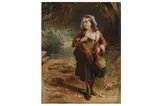 Untitled by William Crawford, oil on panel, offered Mar 2022