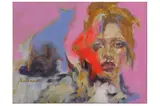 Untitled by Adrian Moldovan, acrylic on canvas, offered Feb 2022
