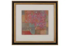 Untitled by Simon M Smith, mixed media on panel, offered Feb 2022