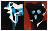Untitled by Antonio Malta Campos, acrylic on canvas, offered Feb 2022