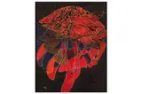 Untitled by Nadira Azzouz, oil on canvas, offered Feb 2022