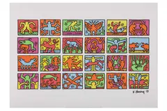 Untitled by Keith Haring, lithograph, offered Feb 2022