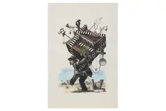 Untitled by Elbow-Toe, screenprint, offered Feb 2022
