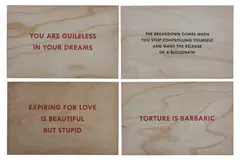 Untitled by Jenny Holzer, screenprint on board, offered Feb 2022