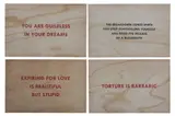Untitled by Jenny Holzer, screenprint on board, offered Feb 2022
