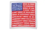 Untitled by Barbara Kruger, screenprint, offered Feb 2022