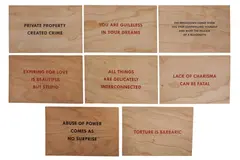 Untitled by Jenny Holzer, screenprint on board, offered Feb 2022