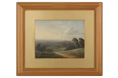 Untitled by George Willis, oil on board, offered Feb 2022