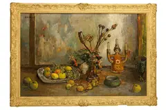 Untitled by Dennis Gilbert, oil on canvas, offered Feb 2022
