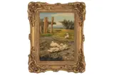 Untitled by Reuben Hunt, oil on board, offered Feb 2022