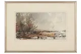 Untitled by Joe Harsham, watercolour, offered Feb 2022