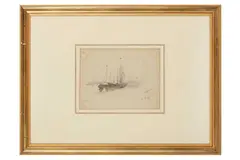 Untitled by Hercules Brabazon Brabazon, pencil and pastel, offered Feb 2022