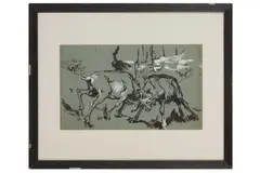 Untitled by Alfred William Strutt, watercolour, offered Feb 2022
