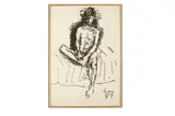 Untitled by Michael Werner, ink and fel, offered Feb 2022