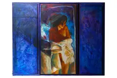 Untitled by Antonio Biancalani, oil on canvas, offered Jan 2022