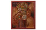 Untitled by Benyamin Long, mixed media on canvas, offered Jan 2022