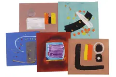 Untitled by Alistair Grant, gouache and acrylic on paper, offered Jan 2022