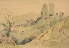 Abandoned Towers Watercolour Signed lower left 26 x 38cm (10 x 14¾ in.) Provenance: Henry Donn Gallery, Manchester, where purchased December 2003 by Pierre Adolphe Valette, Watercolour, sold Apr 2019