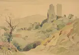 Abandoned Towers Watercolour Signed lower left 26 x 38cm (10 x 14¾ in.) Provenance: Henry Donn Gallery, Manchester, where purchased December 2003 by Pierre Adolphe Valette, Watercolour, sold Apr 2019