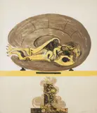 Composition à L'oiseau by Graham Sutherland, Lithograph printed in colours, sold Apr 2019