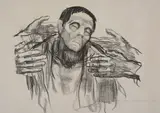 Help Russia (Helft Russland) Lithograph, 1921 Signed in pencil 49 x 62.5cm (19¼ x 24½ in.) Unframed by Käthe Kollwitz, Lithograph, sold Apr 2019