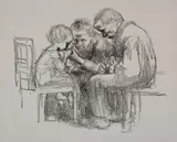 Besuch im Kinderkrankenhaus Lithograph, 1926 Signed in pencil 35.5 x 43cm (13¾ x 16¾ in.) Unframed by Käthe Kollwitz, Lithograph, sold Apr 2019