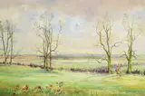 Full Cry Oil on canvas Signed lower right 61 x 94cm (24 x 37 in.) λ Indicates that this lot may be subject to Droit de Suite royalty charges by Michael Lyne, Oil on canvas, sold Apr 2019