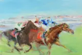 Nashwan Breaks Through by Constance Halford-Thompson, Oil on canvas, offered Apr 2019