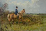 Captain David Egerton of Dean and Chapter Farm by Lionel Edwards, 1965, Oil on canvas, sold Apr 2019