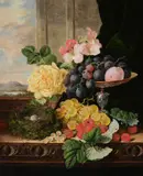 Black & Golden Hambro Grapes by Edward Ladell, Oil on canvas, sold Apr 2019