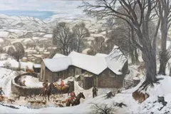 An Exmoor Farm by James McIntosh Patrick, Watercolour and gouache, sold Apr 2019